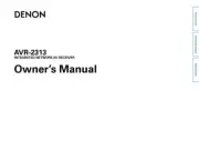 Denon AVR-2313 Receiver Amplifier Owners Manual
