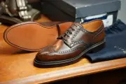 Crocket & Jones Ralph Lauren Marlow Brown Shell Cordovan Wingtips 8D US