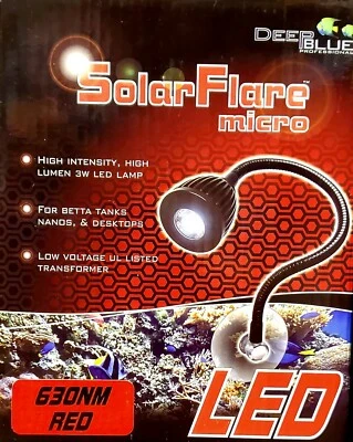 Deep Blue Professional SolarFlare Micro Gooseneck LED Red Light 630NM