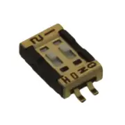 Pack of 2 CVS-02TB Dip Switch SPST 2 Position Surface Mount Slide (Standard) Act