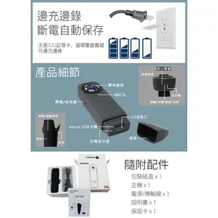 1080P 高清針孔攝影機 無光夜視 密錄器 監視器 微型攝影機 移動偵測 高清錄影機 可錄音錄影 存證 循環錄影