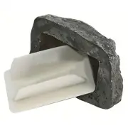 Hide-A-Spare-Key Fake-Rock - Looks Simulation Stone Resin Key Storage Box T8V7