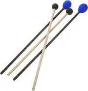 HAMPPLIES 2 Pairs Marimba Drumsticks Comfortable Grip Musical Instrument Mallets for Tongue Drums Glockenspiels and Xylophones Lightweight and Portable Percussion Tools
