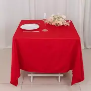 70" x 70" RED Scuba Polyester Square TABLECLOTH Wedding Table Linens Party