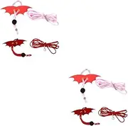 BESPORTBLE 2sets Reptile Leash Harness for Lizards Small Animal Leash 2 Sizes Pet Accessories 2pcs*2