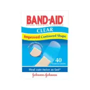 BAND AID CLEAR 40 BAND-AID STRIPS PACK PLASTIC - JOHNSON'S&JOHNSON'S