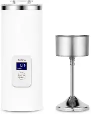Portable 8 oz Coffee Maker - Electric Kettle & Tea Percolator in Stainless Steel