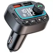 Bluetooth 5.3 Car Adapter FM Transmitter, 42W (PD30W & 12W) USB C Car Charger...