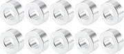 X AUTOHAUX Motorcycle Exhaust Muffler Pipe Gasket 20mm OD 8mm Height Universal Seal Ring Silencer Connector Aluminum Alloy Silver Tone (Set of 10)