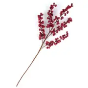 Factory Direct Craft Artificial Dense Foam Red Berry Sprays | 2 Sprays