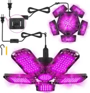 Deformable LED Black Light 100W, Blacklight with Plug and Switch, Black Light