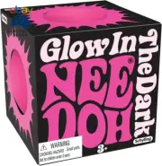 Needoh Glow in the Dark - Squishy Stress Ball Fidget Toy ,Soft, Squeezable & Gre