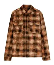 Palm Angels Bear In Mind Checked Shirt IT48 brown