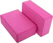 Happyyami 2pcs Eva Non-Slip Yoga Blocks for Flexibility and Blocks Yoga Training Bricks Stretching Practice Yoga Eva Blocks