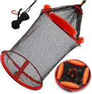 Floating Fishing Basket, Collapsible Fishing Net Portable Nylon-Mesh