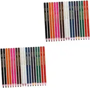 JOINPAYA 2sets Wax Pencils Multi-use Crayon Pencils for Craft Patchwork Quilting Easy Peel-off 20pcs*2