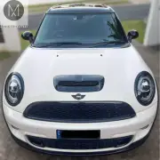 MINI Bonnet Scoop Performance Style - Full Replacement Gen 2 Piano Black Hood