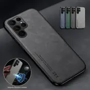 Magnetic Leather Slim Case For Samsung Galaxy S23 S22 S21 FE 5G S20 S10 Note 20