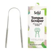Solid Tongue Scraper - Stainless Steel