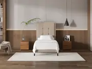 My Style Framed Headboard & Drawer Base - King Single / Natural / Slimline Base