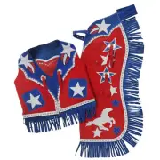 Galloping Horse & Stars Premium Youth Chap and Vest Set