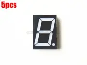 5Pcs 1.8 Inch 1 Digit Red Led Display 7 Segment Common Cathode Ic New wh