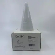 DANSK Metria Stacking Salt Pepper Shaker Set | Porcelain Sculptural Post Modern