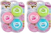 ORB Gooze Cookie Goo 2 Pack - 3 Macaron Cookie Shaped Containers in Each Pack with Sensory Slimi Jelli Slime Filling to Stretch, Squish and Squeeze for Kids and Adults - Fun and Exciting Gifts