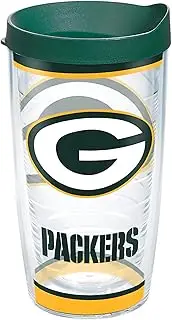 Tervis Tradition NFL Green Bay Packers Insulated Tumbler, 16oz, Clear - Tritan