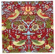 2 Paper Napkins Serviettes for Decoupage Papercraft - William Morris Red Design