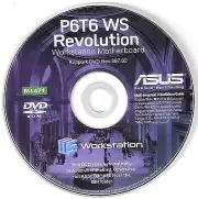 ASUS P6T6 WS Revolution Motherboard Drivers Installation Disk M1471