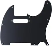 Labymos Pickguard Pick Guard 3Ply Construction for Telecaster Standard Modern Style Electric Guitar Black