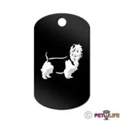 Australian Terrier Engraved Keychain GI Tag dog aussie Many Colors