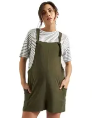 [Ripe] Terry Linen Playsuit in Green