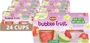 DEL MONTE BUBBLE FRUIT Sour Apple Watermelon FRUIT CUP Snacks, 4 Count (Pack of 6)