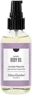 Edens Garden Lavender Magnolia Body & Bath Oil – Feminine Floral Blend with Pure Essential Oils & Vitamin E for Moisturizing Dry Skin – After Shower Scented Oil for Women’s Skin Care, 2 fl oz (59 ml)