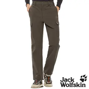 【Jack Wolfskin 飛狼 】男 保暖休閒長褲 細緻內磨毛登山褲『深棕』