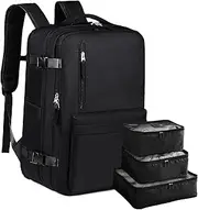oolong Travel Backpack for Men Women, Lightweight Hiking Backpack with Shoe Compartment & USB Port, Carry-On Laptop Bag