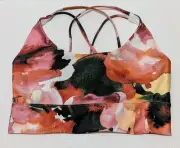 NWT Onzie Women Criss-Cross Strappy Back Sports Bra CALI DREAM L 3826-CALI $52