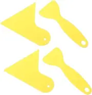 DRESSOOS 4pcs Car Film Squeegee Durable Plastic Scraper for Window Decals Stickers Safe Flexible Design for Auto Film Application Wallpaper Pasting