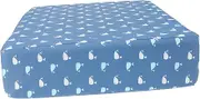 Alipis 1Pc Whale Pattern Chair Pad Detachable Cushion for Highchair Chic Increasing Seat Accessory for Dining Table Use Blue