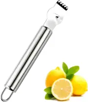 Livtor Stainless Steel Lemon Grater Zester, Orange Citrus Peeler with Channel...