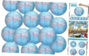 16 Pcs 12" Around The World Earth Day Decorations, Globe Hanging Paper