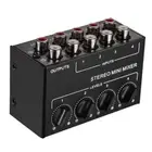 4 Channel Mixer Mixing Console for KTV Home Stage Stereo Music Sound Card DJ