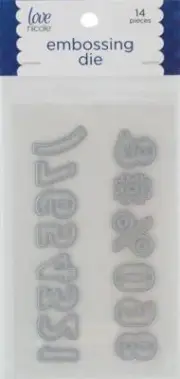 Love Nicole Embossing Die 31 pc Alphabet Lowercase Fancy STC0296