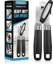 Can Opener Manual Heavy Duty Multifunctional with Magnet Lift [Ergonomic Curv...