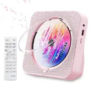 CD Player Portable Bluetooth 5.1 Desktop CD Player with HiFi Sound SpeakersRe...