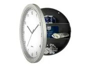 Clock Safe Hidden Wall Jewelry Security Money Cash Compartment Stash Box 10"