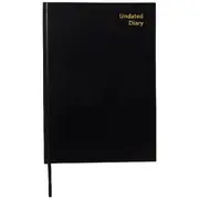 Keji A4 Week to View Hardcover Undated Diary Assorted