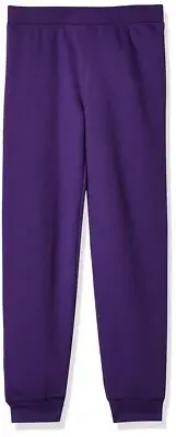 Hanes Girls Comfortsoft Ecosmart Jogger Pants Purple Thora Size M